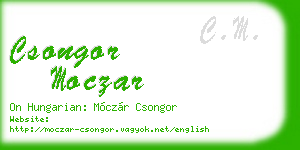 csongor moczar business card
